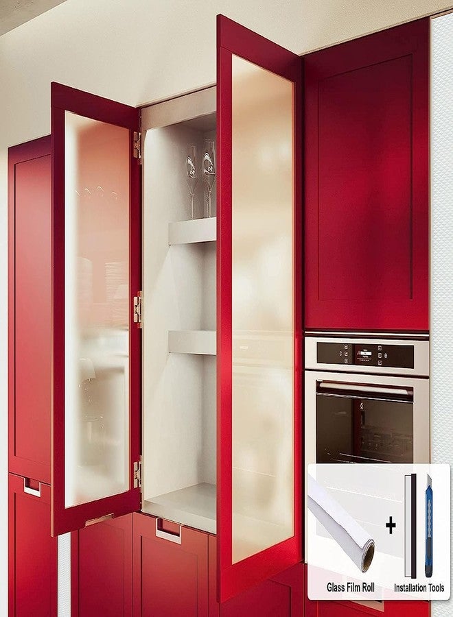 صن بيرد فيلم زجاجي لاصق ذاتي من الفينيل المصنفر من صن بيرد للخصوصية، مناسب لتقسيمات الزجاج المكتبية/الأبواب الزجاجية/الحمامات - (12 × 48 بوصة، لون مصنفر) - Image 2